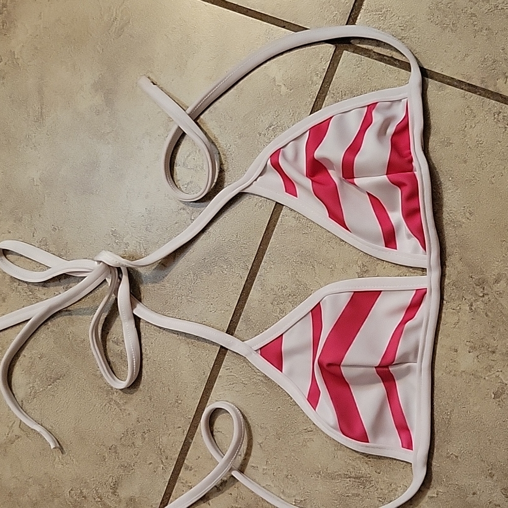 Pink & White Stripe Micro Kitten Bikini